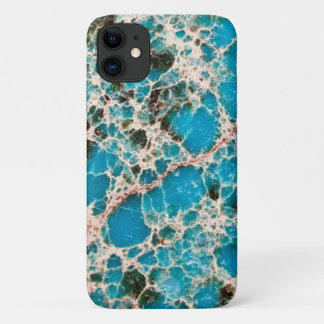 Funda Para iPhone 11 Serie Gemstone - Mosaico Turquesa Detallado
