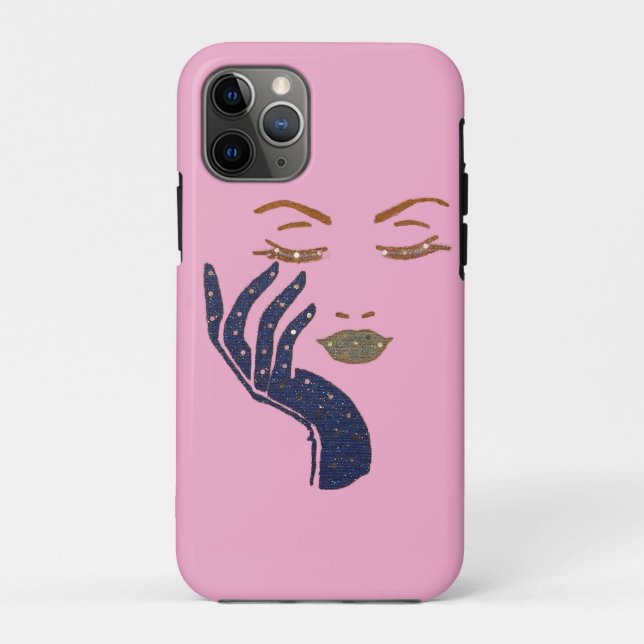 FUNDA DE Case-Mate PARA iPhone SERIE KEEP IT CUTE - AZUL MARINO (Reverso)