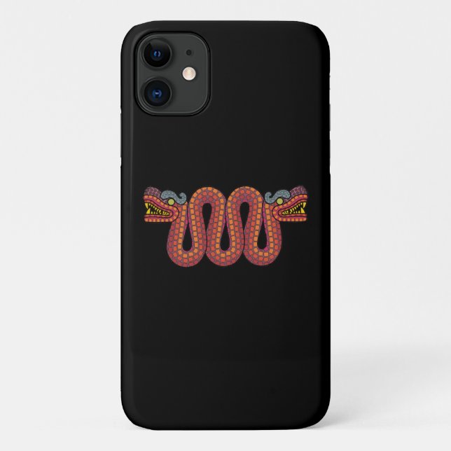 Funda De Case-Mate Para iPhone serpiente azteca (Reverso)