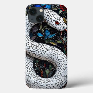 Funda Para iPhone 13 Serpiente Blanca Minimal Estética Limpia