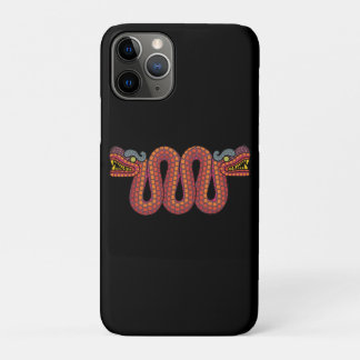 Funda Para iPhone 11 Pro serpiente de dos cabezas azteca