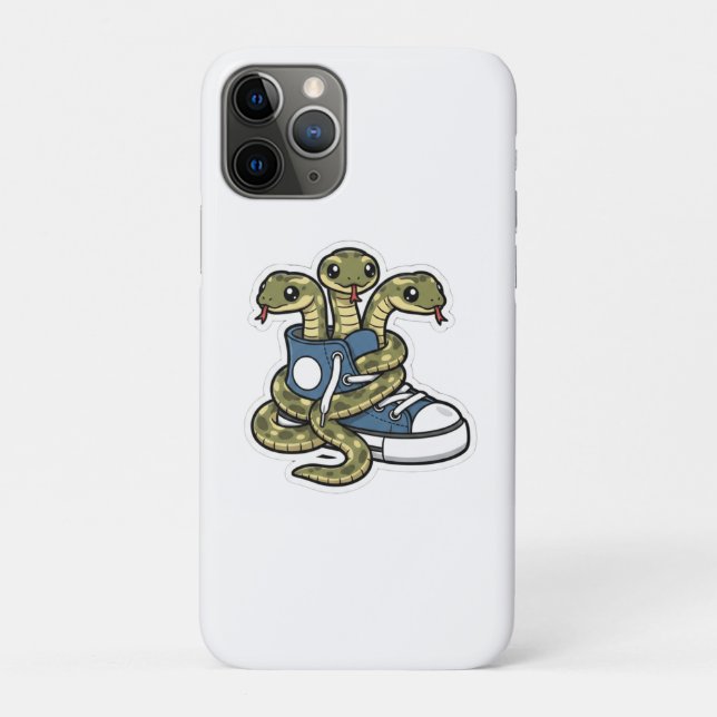 Funda De Case-Mate Para iPhone Serpientes en zapatos (Reverso)