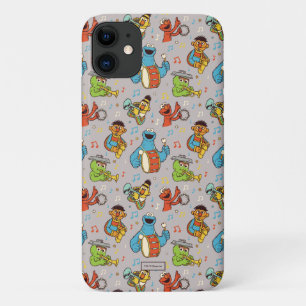 Funda Para iPhone 11 Sesame Street Band Grey Pattern