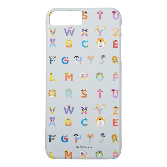 Funda De Case-Mate Para iPhone Sesame Street | Letras del alfabeto (Reverso)