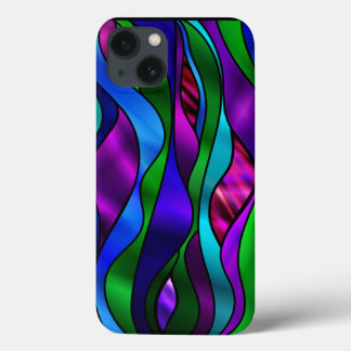 Funda Para iPhone 13 SetedGlassSwirl-Blue