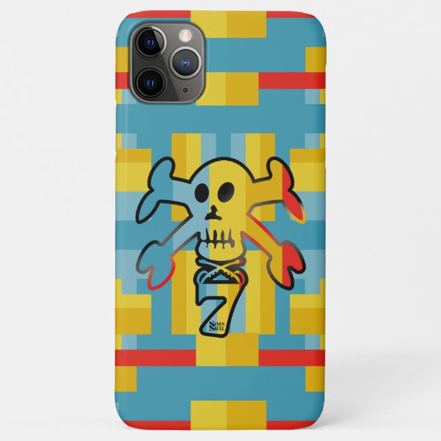 FUNDA DE Case-Mate PARA iPhone SEVEN SKULL BY MASANSER PIXELAT (Reverso)