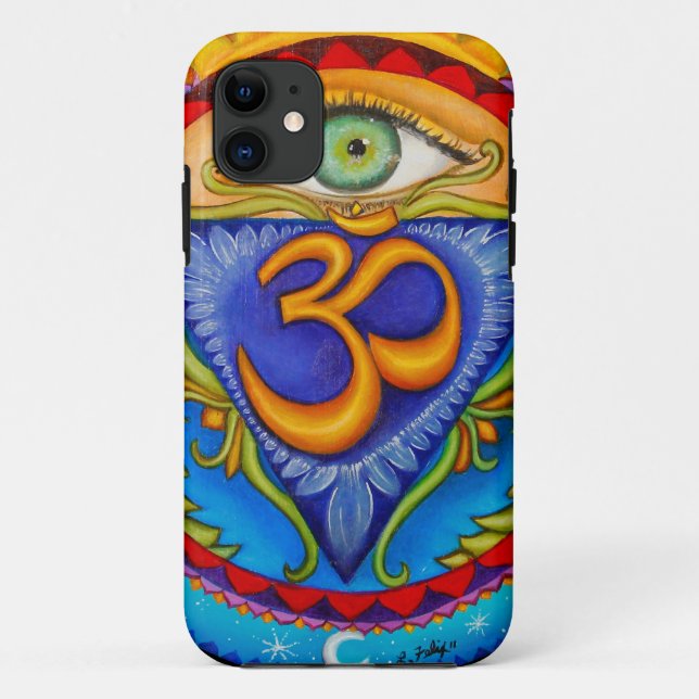 Funda De Case-Mate Para iPhone Sexto chakra, tercer ojo (Reverso)