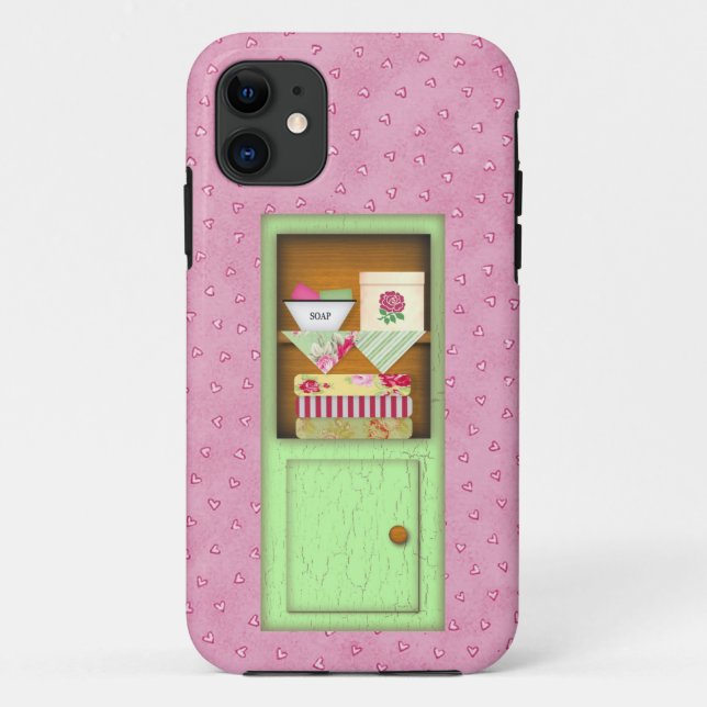 Funda De Case-Mate Para iPhone Shabby Chic Hutch (Reverso)