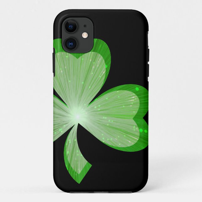Funda De Case-Mate Para iPhone Shamrock Black Side iPhone 5 funda (Reverso)