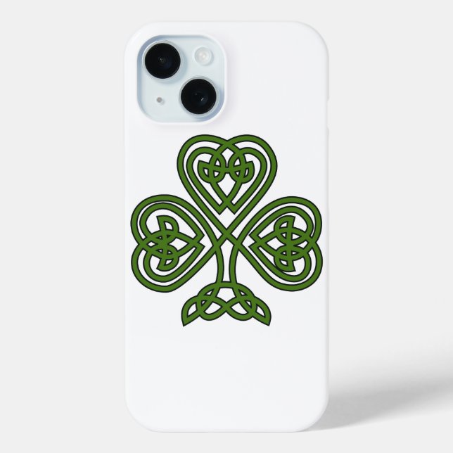 Funda De Case-Mate Para iPhone Shamrock celta - Día de St Patricks (Reverso )