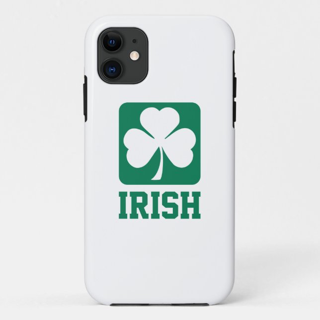Funda De Case-Mate Para iPhone Shamrock irlandés (Reverso)