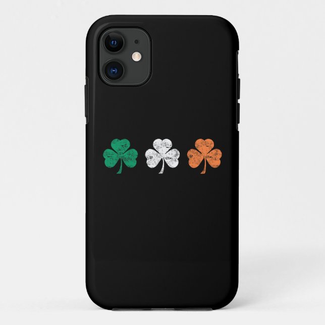 Funda De Case-Mate Para iPhone Shamrock irlandés (Reverso)