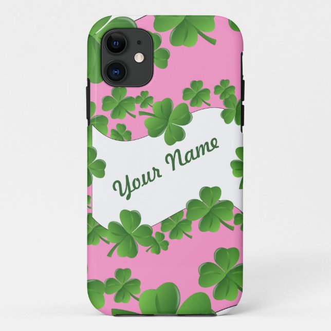 Funda De Case-Mate Para iPhone Shamrock personalizado (Reverso)