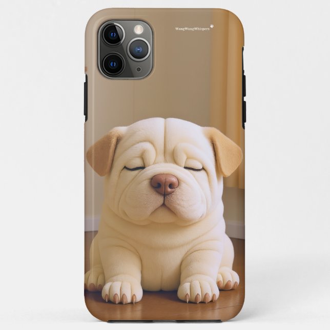 Funda De Case-Mate Para iPhone Shar Pei Puppy - Soft Serenity by WangWang (Reverso)
