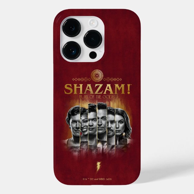 Funda De Case-Mate Para iPhone ¡SHAZAM! Furia de los dioses | Barras fotográficas (Reverso )