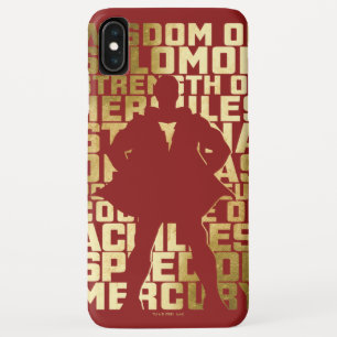 Funda Para iPhone XS Max ¡SHAZAM! gráfico de oro de la tipografía de las