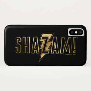 Funda Para iPhone X ¡SHAZAM! logotipo del oro del  