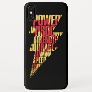 Funda Para iPhone XS Max ¡SHAZAM! Shazam Abilities Lightning Graphic
