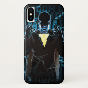 Funda Para iPhone X ¡SHAZAM!   Shazam & Abilities Lightning Typography