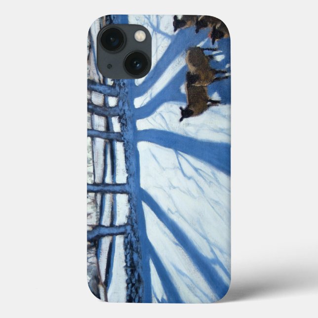 Funda De Case-Mate Para iPhone Sheep in snow Derbyshire (Reverso)