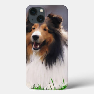 Funda Para iPhone 13 Shetland Sheepdog Art