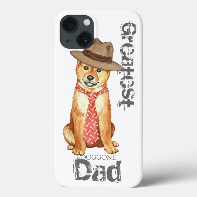 Funda De Case-Mate Para iPhone Shiba Inu Dad (Reverso)
