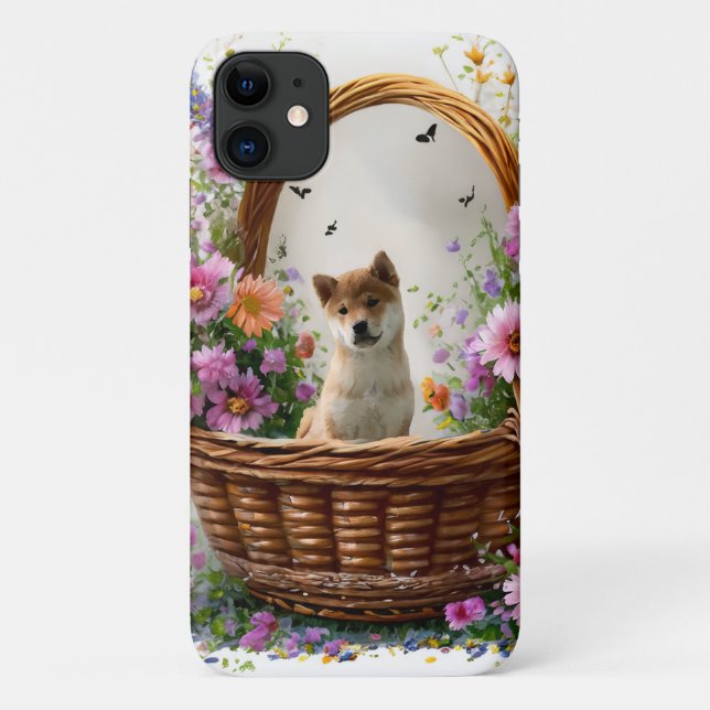 Funda De Case-Mate Para iPhone Shiba Inu Puppy (Reverso)
