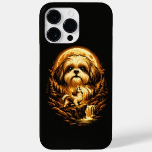 Funda Para iPhone 14 Pro Max De Case-Mate Shih Tzu Aullando a La Luna Perro Divertido