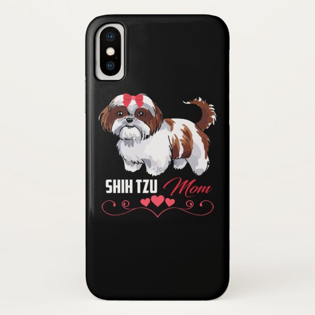 Funda De Case-Mate Para iPhone Shih Tzu Mom Cute Shih Tzu Dog Mom (Reverso)