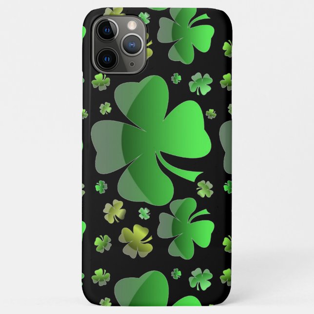 Funda De Case-Mate Para iPhone Shiney Shamrocks (Reverso)
