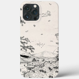Funda Para iPhone 13 Pro Max Shrine Shinto Fuji Edo Periodo Japón Inspire Shogu