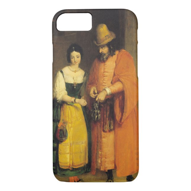 Funda De Case-Mate Para iPhone Shylock y Jessica "del comerciante de Venecia", (Reverso)