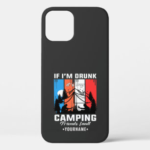Funda Para iPhone 12 Si estoy borracho, es culpa de mis amigos de campi