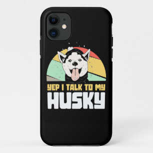 Funda Para iPhone 11 Sí, Hablo Con Mi Husky Siberian