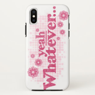 Funda Para iPhone XS "sí lo que sea" estuche de iphone rojo y blanco