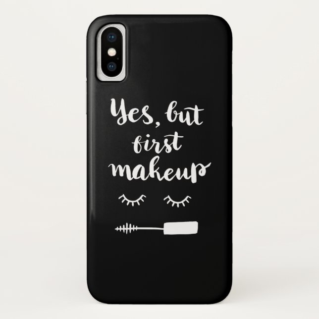 Funda De Case-Mate Para iPhone Sí pero primer maquillaje (Reverso)