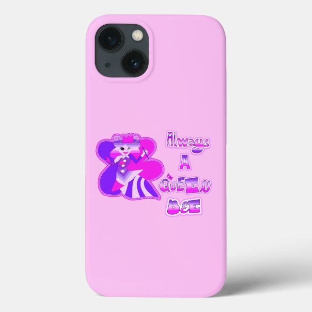 Funda De Case-Mate Para iPhone Siempre una abeja reina bebe rosa (Reverso)