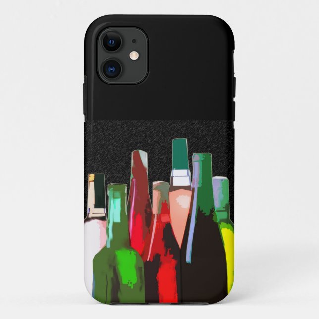 Funda De Case-Mate Para iPhone Siete botellas de vino (Reverso)