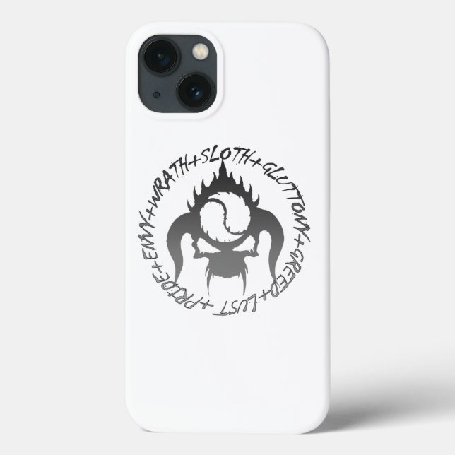 Funda De Case-Mate Para iPhone Siete pecados mortales Funda-Mate Tough (Reverso)