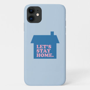 Funda Para iPhone 11 Sigamos en casa azul