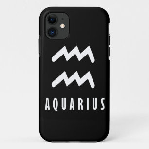 Funda Para iPhone 11 Signo de Aquarius zodiac