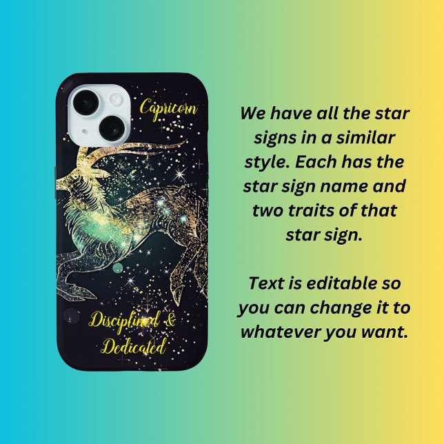 Funda De Case-Mate Para iPhone Signo de estrella de Capricornio (Subido por el creador)