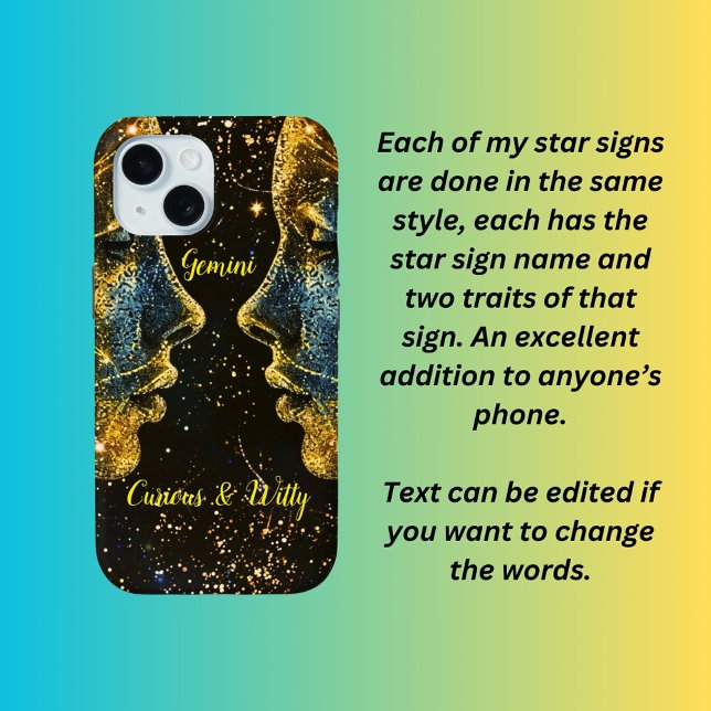Funda De Case-Mate Para iPhone Signo de estrella de Gemini (Subido por el creador)