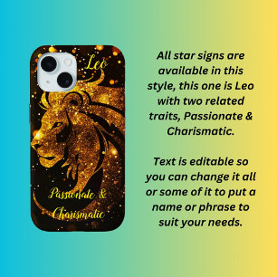Funda Para iPhone 15 Signo de estrella de Leo