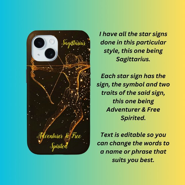 Funda De Case-Mate Para iPhone Signo de estrella de Sagittarius (Subido por el creador)