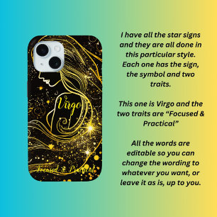 Funda Para iPhone 15 Signo de estrella de Virgo