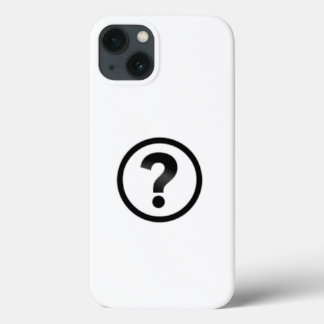 Funda Para iPhone 13 Signo de interrogación simple
