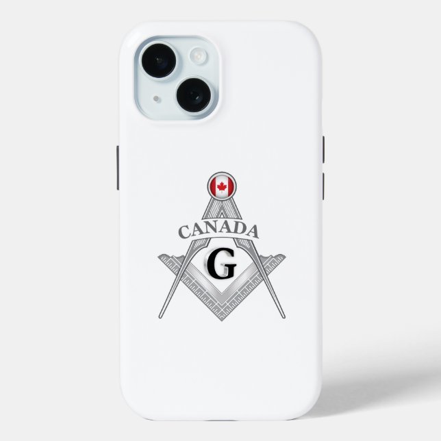Funda De Case-Mate Para iPhone signo de la masonería canadiense (Reverso )
