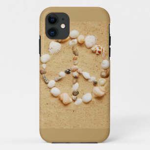 Funda Para iPhone 11 Signo de la paz minúsculo del Seashell