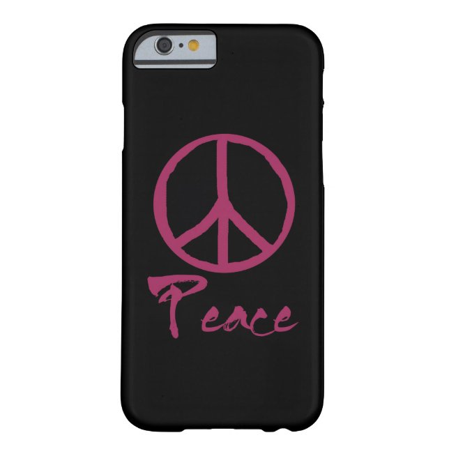 Funda De Case-Mate Para iPhone Signo de la paz retro (Reverso)